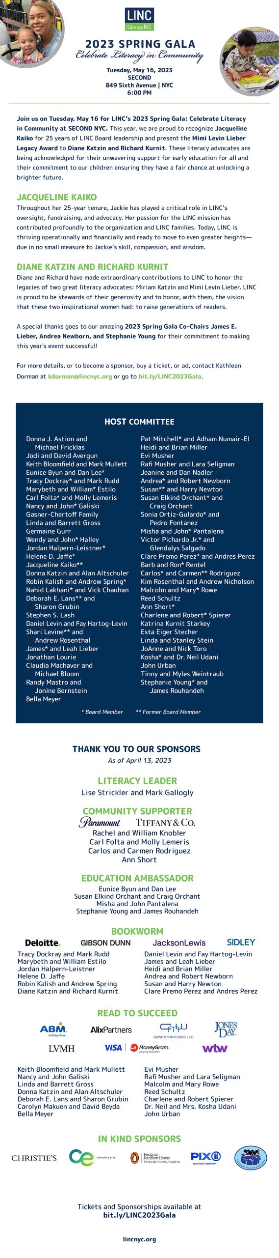 Celebrate Champions of Literacy on May 16!