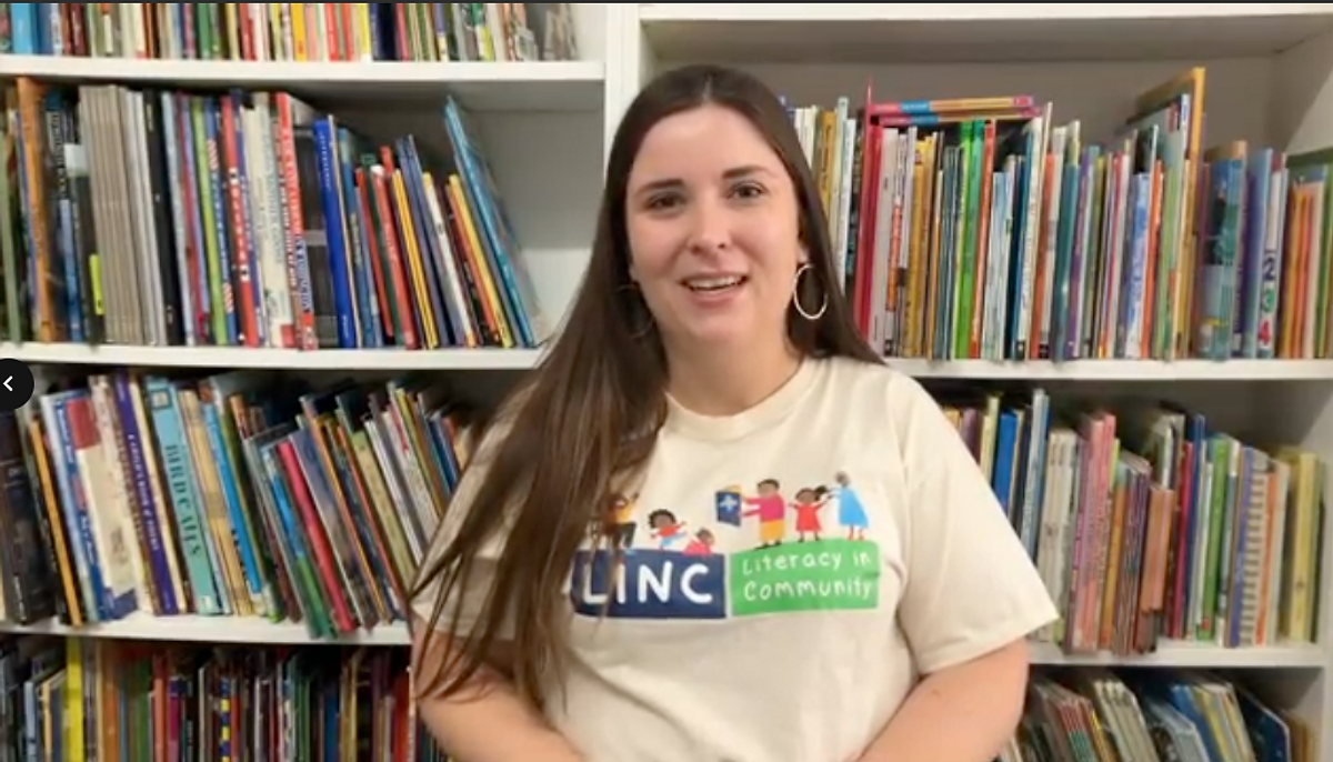 LINC's Senior Manager of Early Literacy, Allison Zambito