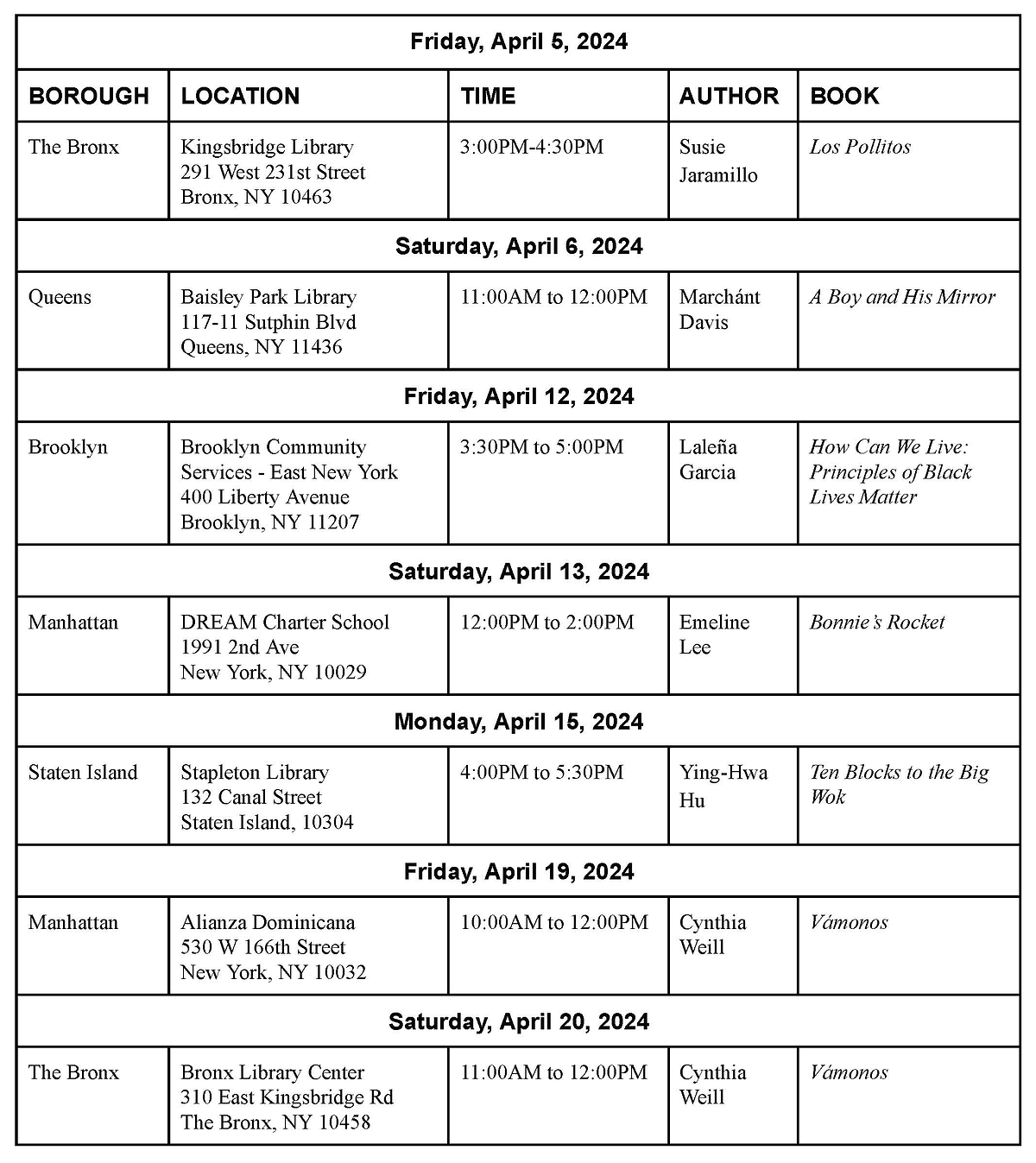 LINC Announces 4th Annual Diversity Through Literacy Campaign to Begin April 1