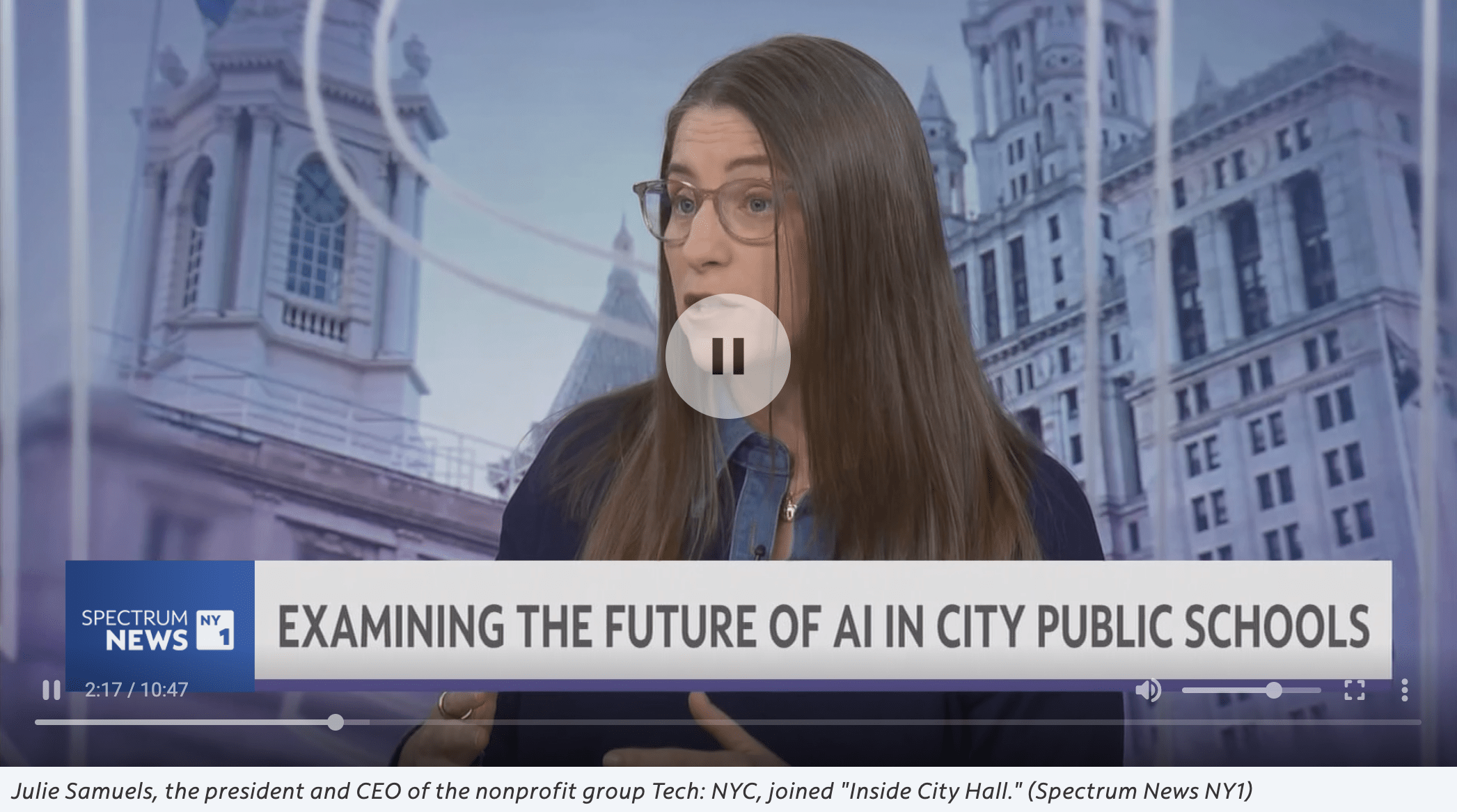 Literacy in Community’s Work for Decoded Futures Under the Tech: NYC Foundation is Highlighted on NY1 Spectrum News